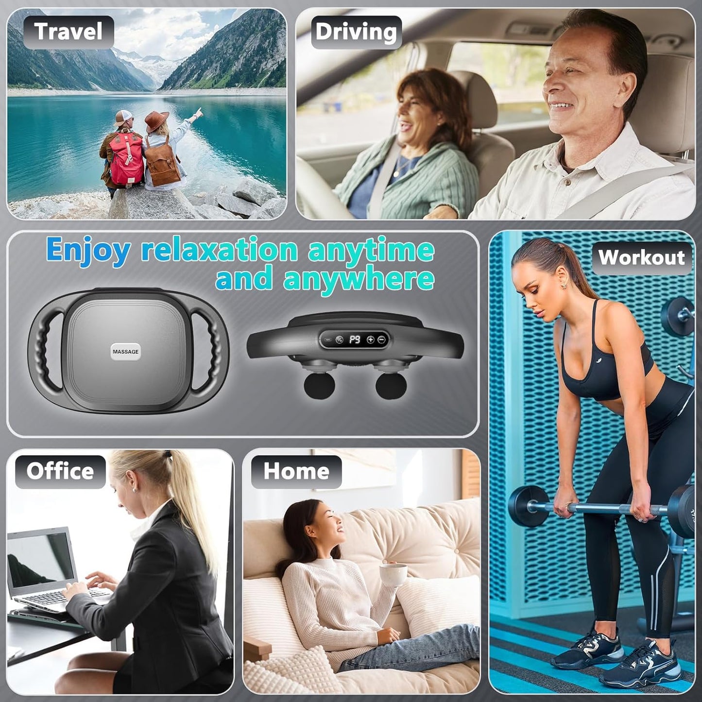 6 Head Massage Gun